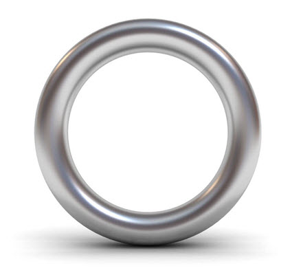 5/8 Metal O Rings Non Welded Black Nickel O-RING ORG-156 - Etsy